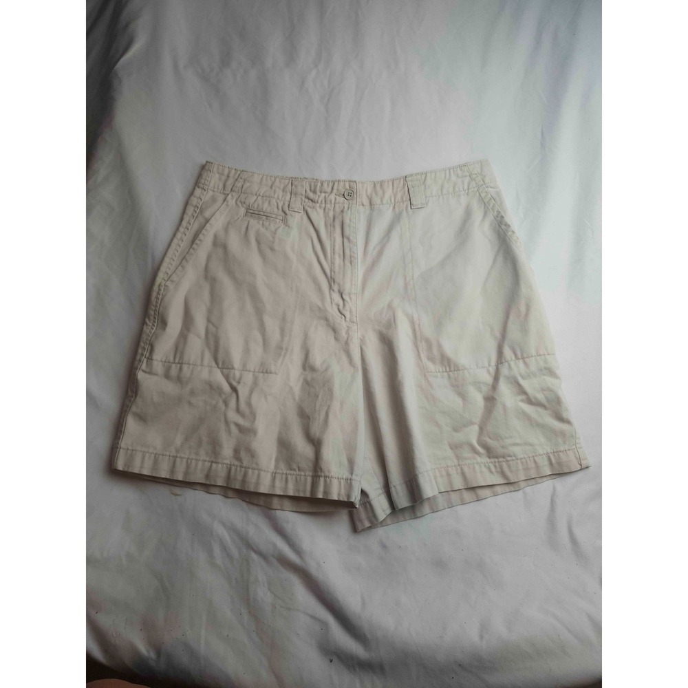 Vintage 90s Basic Editions Utility Shorts Women 14 Beige Preppy Gorpcore Utility